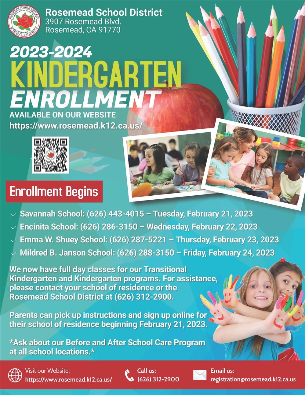2022-2023 Kindergarten Enrollment 2022-2023 Kindergarten Enrollment